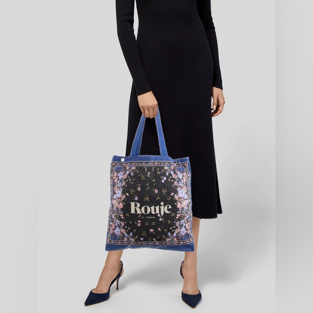Rouje Paris Canvas Floral Print Tote, New Without Tag‎